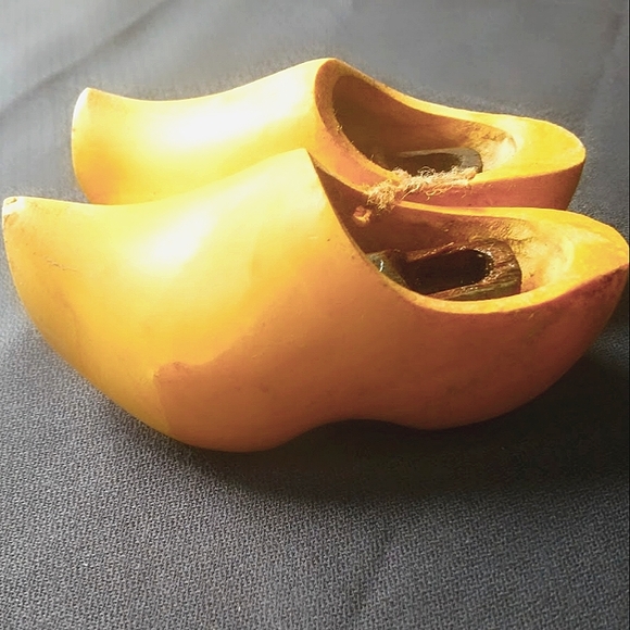 Vintage Wooden Dutch Clogs- Backflow Incense Holders
